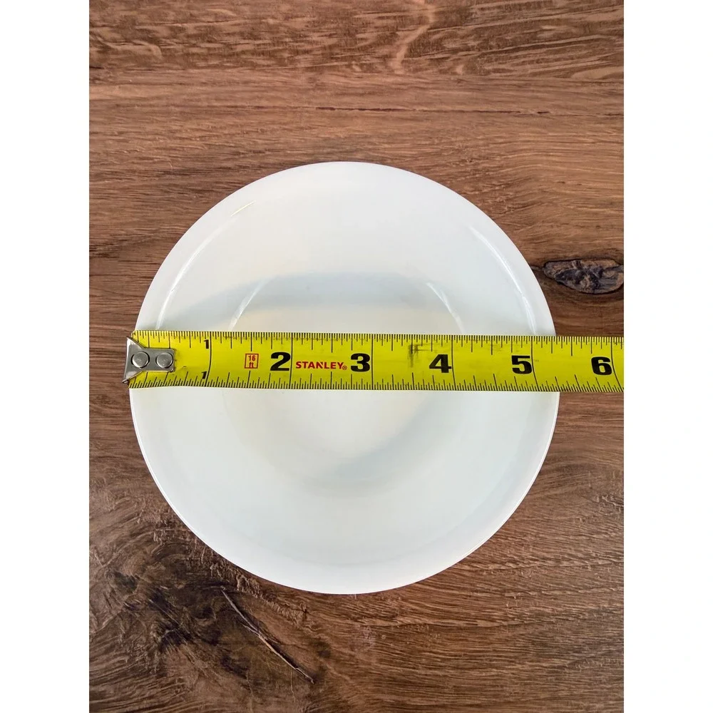 Vintage PAIR (2) White Corelle Vitrelle 5 1/4